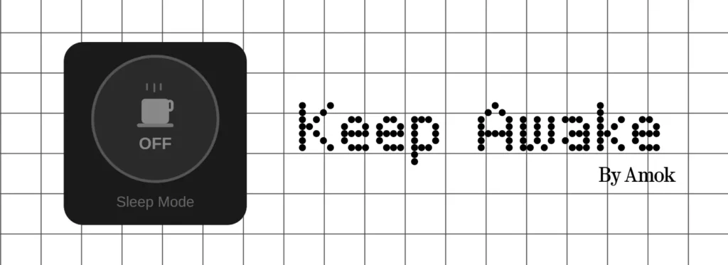 Top 5 Essential Apps on Nothing Playground (Beta): Best Nothing OS Widgets 1 Sleep Mode Essential App widget on Nothing Playground showing screen stay-awake toggle in dark minimalist Nothing OS style.