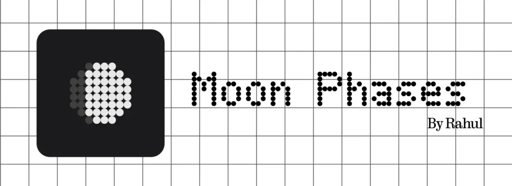 Top 5 Essential Apps on Nothing Playground (Beta): Best Nothing OS Widgets 4 Moon Phases Essential App on Nothing Playground displaying lunar cycle visualization in minimalist Nothing OS design.